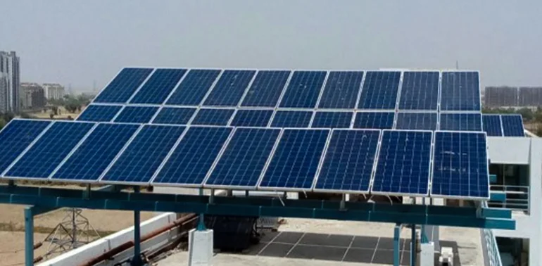 Rooftop Solar Panel Mounting Structure